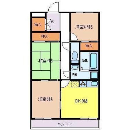 ロイヤルスクエアあむⅠの物件間取画像